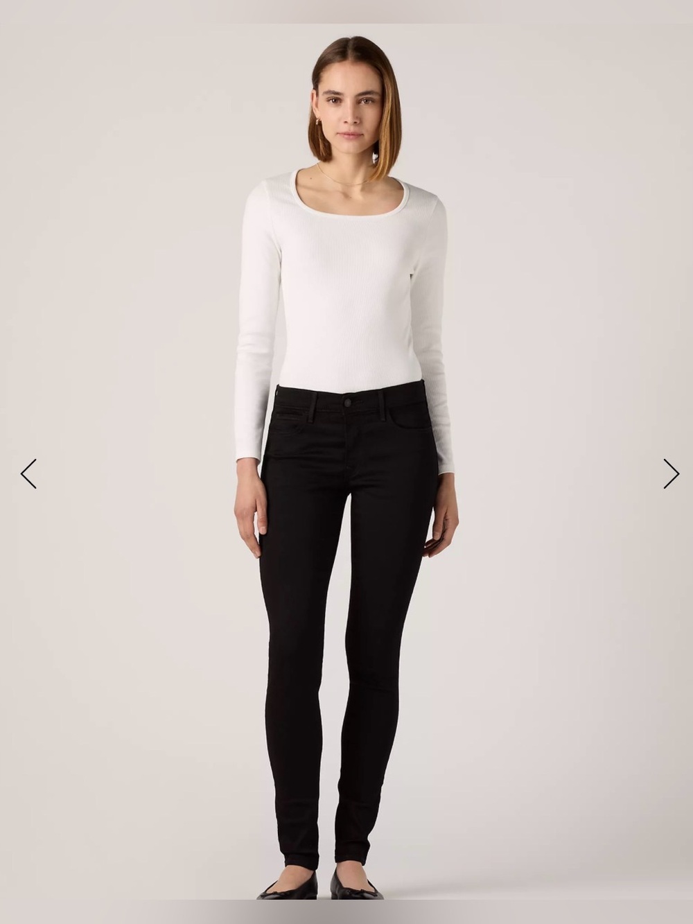 Levi’s 710 Super Skinny Mid Rise Black Jeans Size 28 NWT